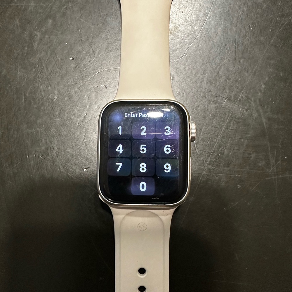 Smartwatch with Cream Band